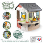 Maison de jardin enfant Mud Cooking House grand plan de travail 16 accessoires 139 x 132 x 144 cm modèle 7600810505