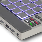 Échantillonneur Portable MPC 16 Pads USB-C Batterie Rechargeable avec Haut-Parleur Microphone pour Séquençage