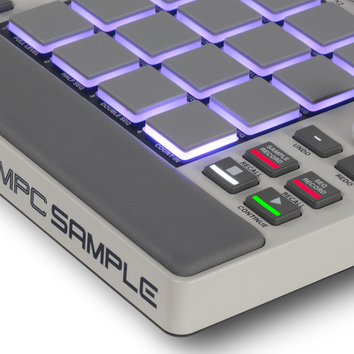 Échantillonneur Portable MPC 16 Pads USB-C Batterie Rechargeable avec Haut-Parleur Microphone pour Séquençage