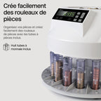Euro coin counter and sorter 1250 coin counting machine with denomination sorting and batch processing