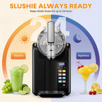 Machine à granité 7-en-1 BS-B3 capacité 2 L avec écran LED programmes slush smoothie milkshake cocktail et nettoyage automatique