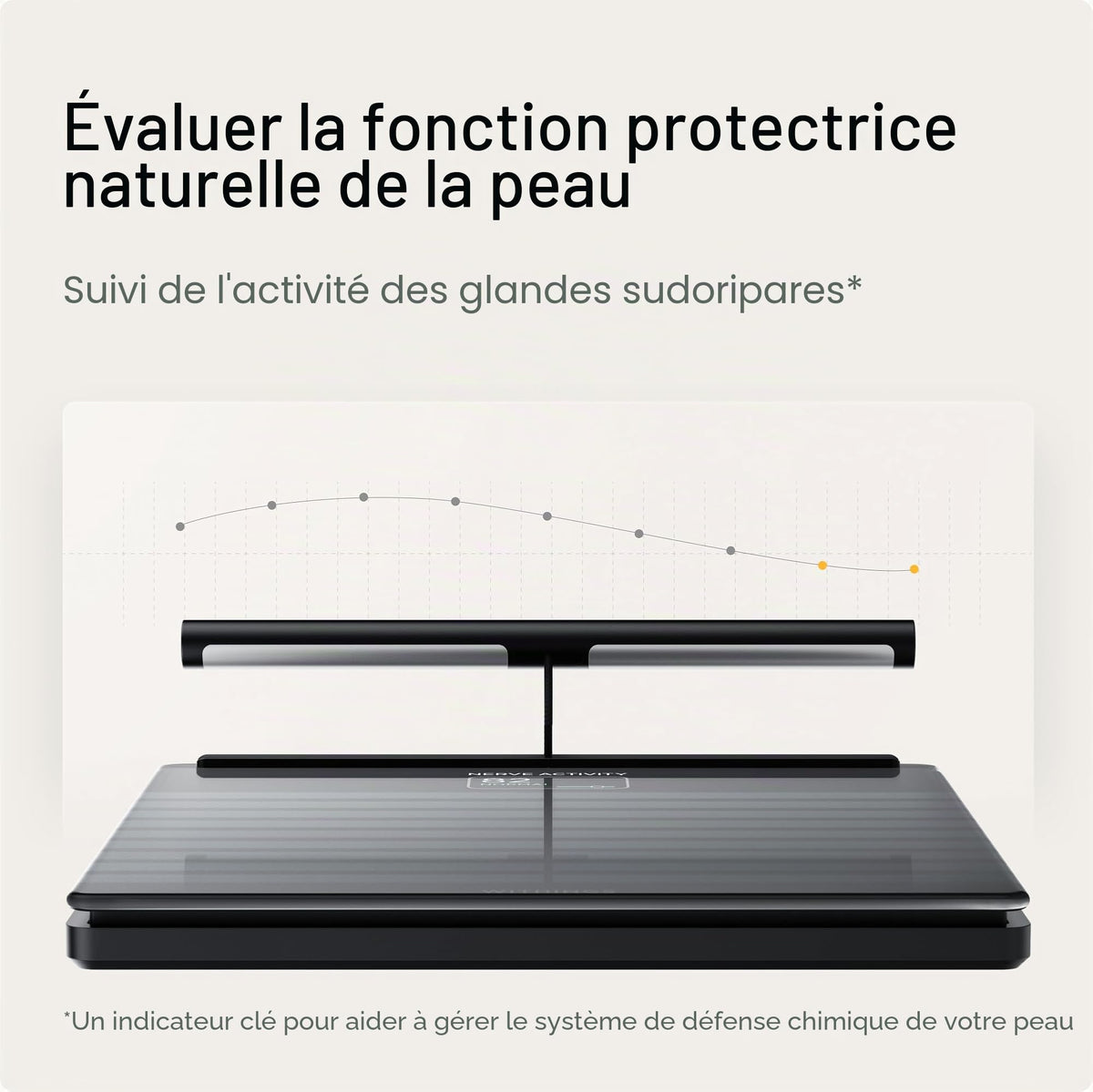 Balance connectée d'analyse corporelle Body Scan BIA segmentaire ECG WiFi Bluetooth écran numérique