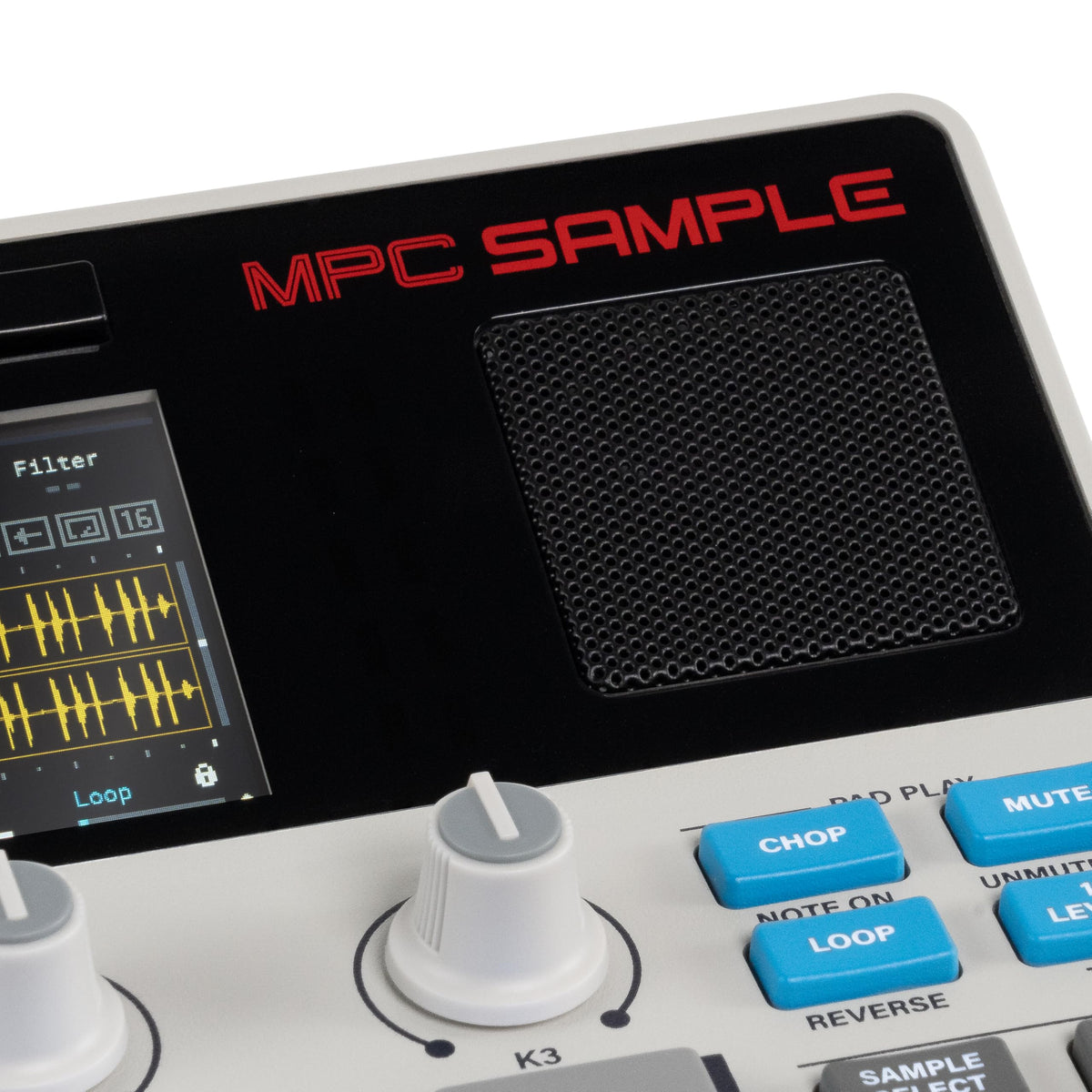 Échantillonneur Portable MPC 16 Pads USB-C Batterie Rechargeable avec Haut-Parleur Microphone pour Séquençage