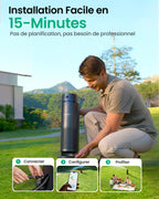 Système d’irrigation intelligent IrriSense 2 Multi-Zones Contrôle par Application Capteur de Pluie Jusqu’à 446 m²