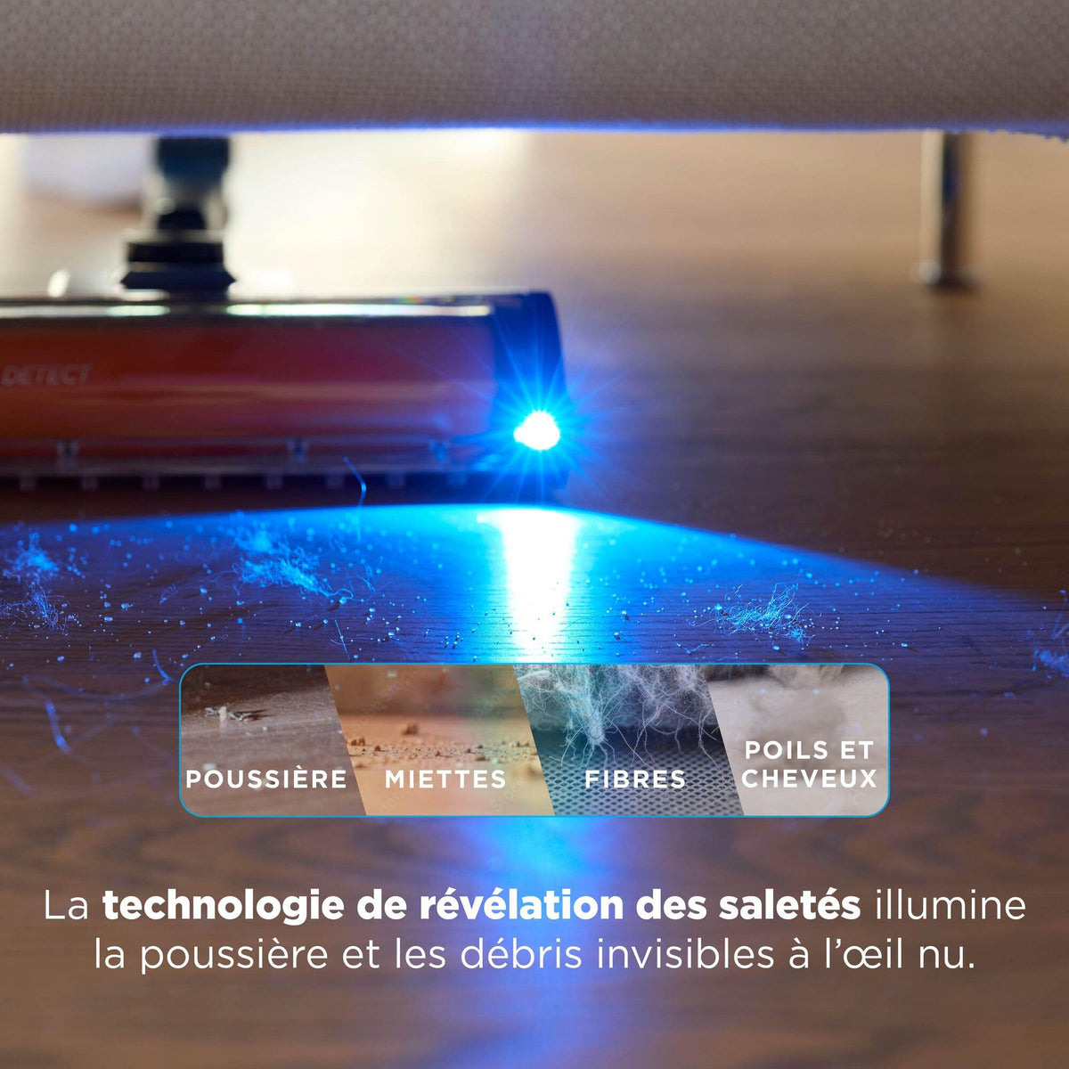 Aspirateur balai sans fil IA3243EUT avec station de vidage automatique filtre HEPA autonomie 60 min brosse motorisée pour animaux