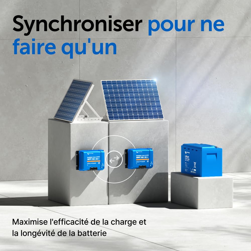 Contrôleur de charge solaire MPPT SmartSolar 100/50 100V 50A 12/24V Bluetooth écran LCD
