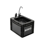 Évier mobile de camping lavabo portable 40x30 cm avec pompe manuelle réservoir eau propre 5L et eaux usées 5L pour van camping-car jardin