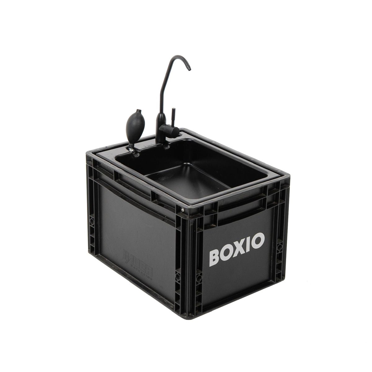 Évier mobile de camping lavabo portable 40x30 cm avec pompe manuelle réservoir eau propre 5L et eaux usées 5L pour van camping-car jardin