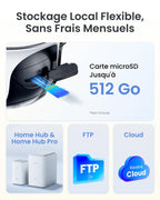 Caméra de Surveillance Extérieure WiFi 6 4K 8MP Argus PT Ultra Solaire PTZ 360° Suivi Automatique Détection IA Vision Nocturne Couleur Batterie