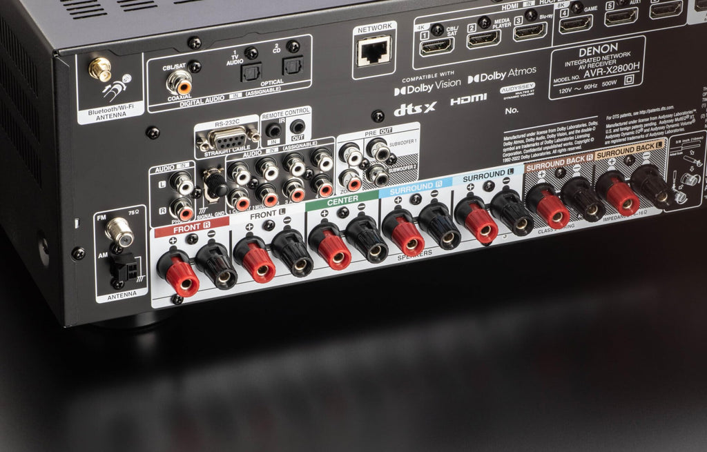 Amplificateur AV Home Cinéma AVR-X2800H 7.2 canaux 150 W HDMI 8K Dolby Atmos DTS:X HEOS Wi-Fi Bluetooth DAB+