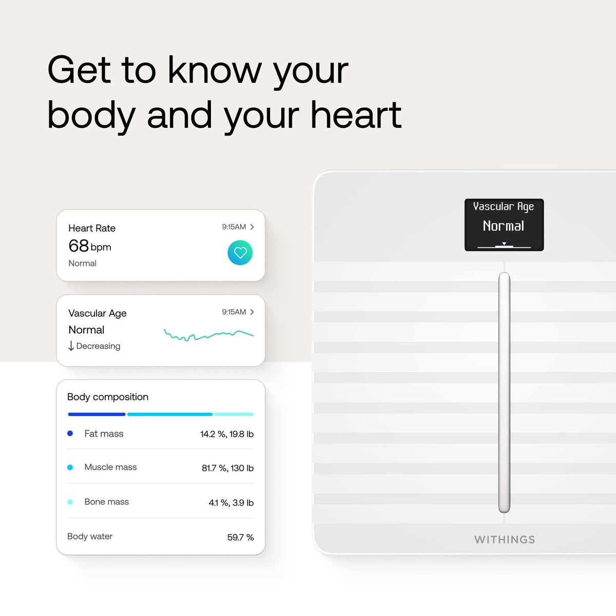 Balance Connectée Body Scan WiFi Bluetooth Composition Corporelle ECG Âge Vasculaire Santé Nerveuse 180 kg