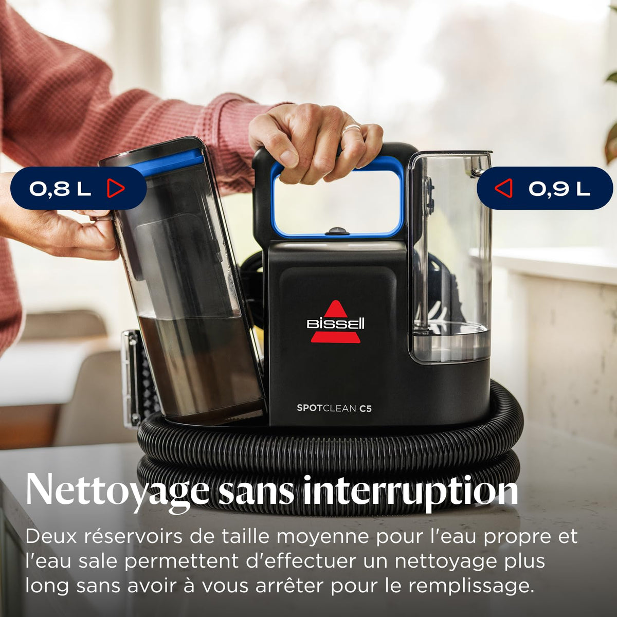 Nettoyeur injecteur extracteur SpotClean C5 3861N 400W surfaces textiles tapis moquettes meubles voiture