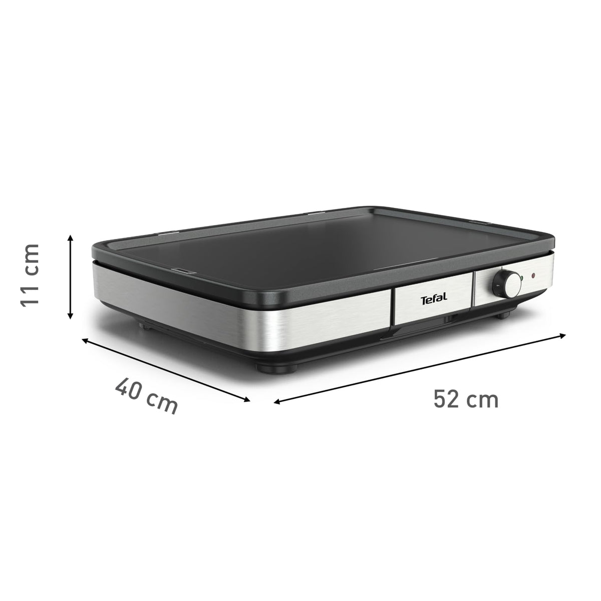 Plancha électrique XXL 2300 W en acier inoxydable plaque antiadhésive thermostat réglable 5 positions usage intérieur extérieur