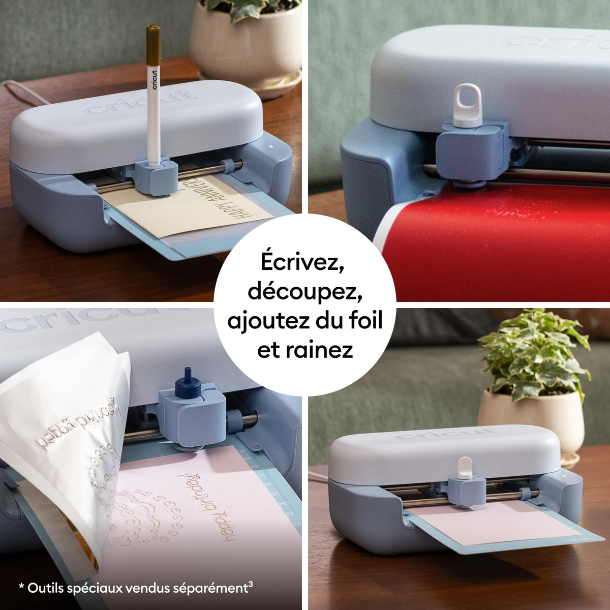 Machine de découpe créative Joy 2 compacte 11,4 cm avec Smart Vinyl Smart Iron-On papier cartonné et contenu numérique