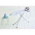 Table à repasser XL PerfectFlow 101229 124 x 45 cm acier cadre robuste support centrale vapeur housse trois couches