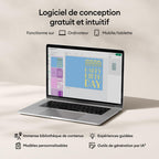 Machine de découpe créative Joy 2 compacte 11,4 cm avec Smart Vinyl Smart Iron-On papier cartonné et contenu numérique