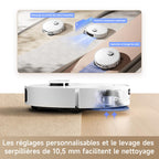 Robot aspirateur laveur L10s Ultra Gen 2 aspiration 10000 Pa station automatique MopExtend RoboSwing réglage eau 32 niveaux