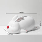 Boîte à mouchoirs en céramique en forme de lapin couché, distributeur de serviettes pour salle de bain