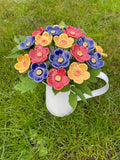 Fleur de prunier en céramique - Tuteur pour plante, décoration de jardin