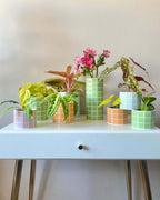 Cache-pot mosaïque Jungle Pop – Pot de fleur artisanal coloré