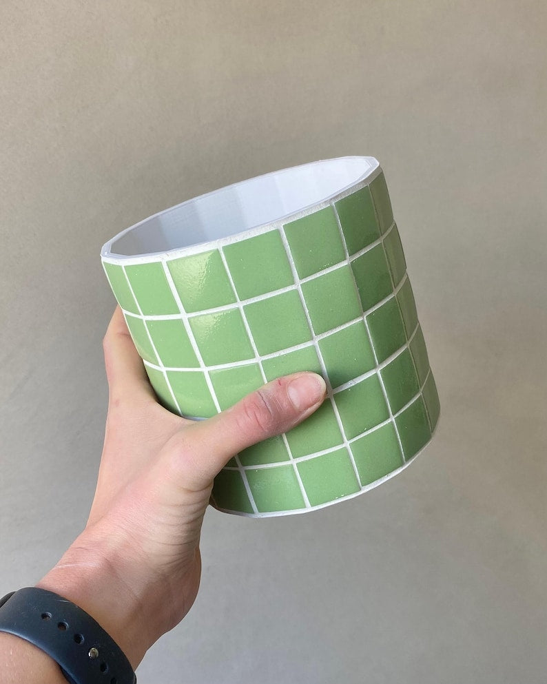 Cache-pot mosaïque Jungle Pop – Pot de fleur artisanal coloré