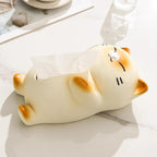 Boîte à mouchoirs en céramique chat siamois, décoration intérieure, 24-27 cm
