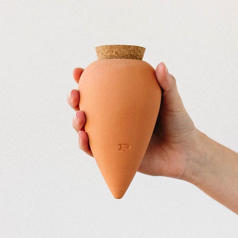 Olla d'arrosage automatique en céramique pour plantes | Système d'arrosage autonome | Pot en terre cuite