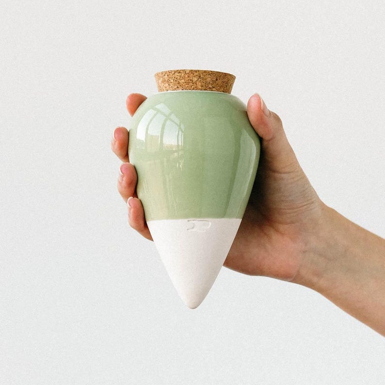 Olla d'arrosage automatique en céramique pour plantes | Système d'arrosage autonome | Pot en terre cuite