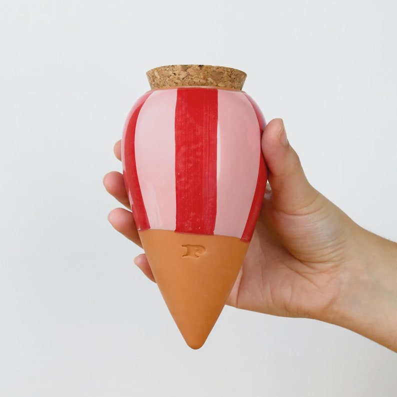 Olla d'arrosage automatique en céramique pour plantes | Système d'arrosage autonome | Pot en terre cuite