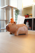 Capybara Couvercle Boîte à Mouchoirs en Céramique, Décoration Maison Salle de Bain