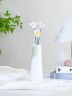 Fleur violette en céramique faite main, décoration intérieure, 4,2 cm