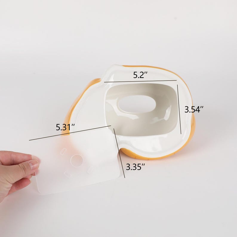 Boîte à mouchoirs en céramique forme de chat endormi pour distributeur de serviettes et rangement