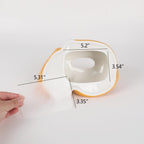 Boîte à mouchoirs en céramique forme de chat endormi pour distributeur de serviettes et rangement