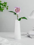 Fleur violette en céramique faite main, rose violette éternelle, décoration d'intérieur moderne 7,3 cm