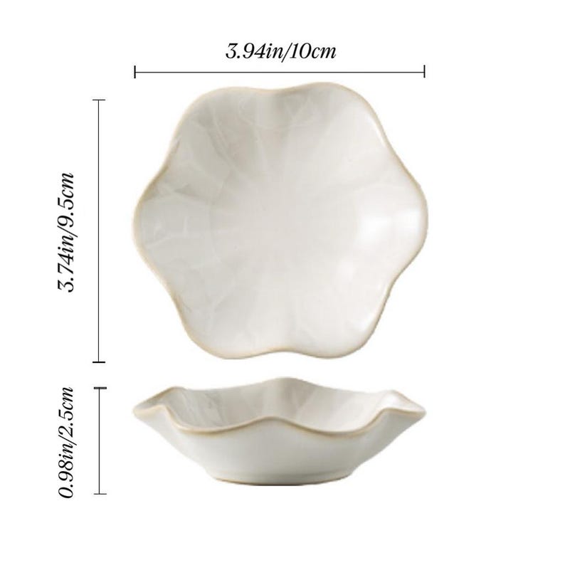 Plateau à bijoux en céramique avec bordure florale - Porte-bagues décoratif pour vanité