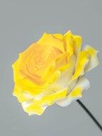 Rose manta orange en céramique, fleur éternelle décorative, décoration intérieur moderne, 8,7 cm