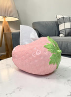Fraise Housse de boîte de mouchoirs en céramique, Rectangulaire, Rouge, 13 x 20 x 16 cm