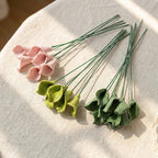 Céramique Calla Lily Tiges Florales Artisanales Pièces de Remplissage de Vase Décoration Intérieure