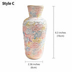 Vases en céramique pastel style crème glacée, ensemble de décoration d'intérieur