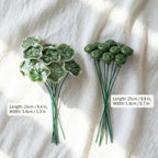 Tiges de plantes artificielles en céramique, feuille de lotus, gousse de lotus, trèfle à quatre feuilles, bouton de tulipe, décoration pour vase, imitation verdure, sans entretien