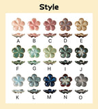 Porte-bijoux fleur en céramique, plateau porte-bagues, organisateur de bijoux floral
