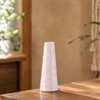 Vase bouteille droit en céramique émaillée cristal, coloré