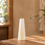 Vase bouteille droit en céramique émaillée cristal, coloré