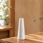 Vase bouteille droit en céramique émaillée cristal, coloré