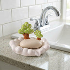 Porte-savon en céramique bonsaï, accessoire de salle de bain kawaii, décoration de lavabo