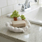 Porte-savon en céramique bonsaï, accessoire de salle de bain kawaii, décoration de lavabo