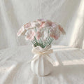 Tige de fleur en céramique émaillée à la main, pensée à cinq pétales, décoration florale pour vase, 25 cm, plusieurs couleurs