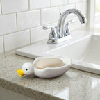 Porte-savon canard en céramique, porte-savon oiseau, décoration de salle de bain, organisateur kawaii