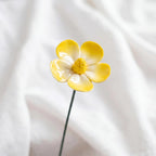 Céramique Tige de Fleur Cosmos Émaillée Décoration Intérieur 4,6 cm