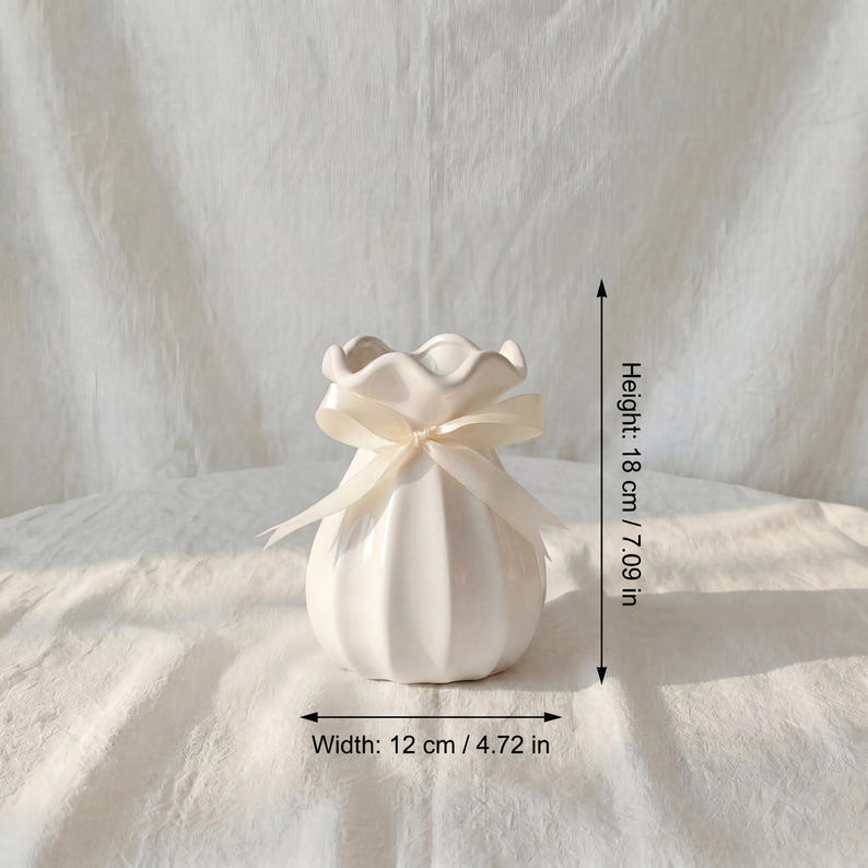 Céramique Tige de Fleur Cosmos Émaillée Décoration Intérieur 4,6 cm